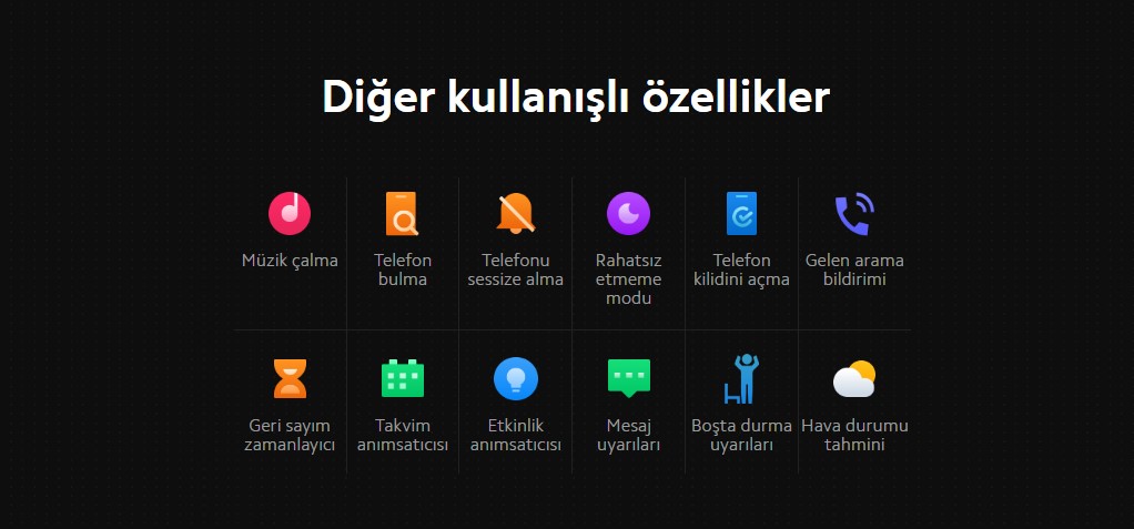 xiaomi Mi band 5 akıllı saat bileklik kullanışlı özellikleri