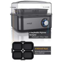 Mioji Mio Eg8 500W Led Işıklı Sesli Uyarı 8Li Haşlama Ve 4Lü Yumurta Pişirme Makinesi