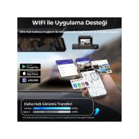 AZDOME S58 4G 3 Kameralı Dash Cam