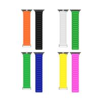 IMIKI Benetton Çift Desenli Akıllı Saat Manyetik Kordon (Ayarlanabilir Magnetik Kayış)