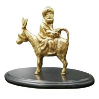 Kalender Döküm Pirinç Döküm Masa Üstü Nasrettin Hoca 19.5Cm