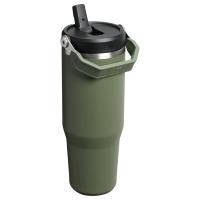 Stanley The IceFlow Flip Straw Pipetli Termos Bardak 0,89 LT Yeşil Renk