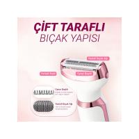 VeryFit RF-3028 Epilatör 4 In 1 Arada Epilasyon Cihazı - Şarjlı Tıraş Makinesi Kaş Burun Tüm Vücut Seti